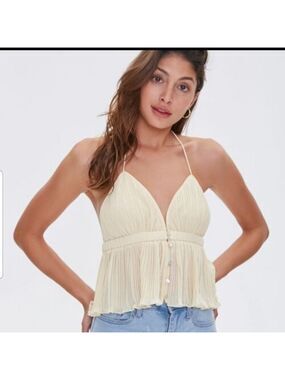 Host Pick Forever 21 Pleated Halter Top